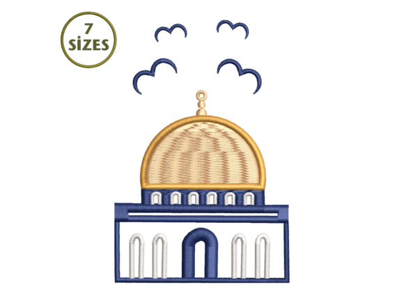 Al Aqsa Dome Mosque Embroidery