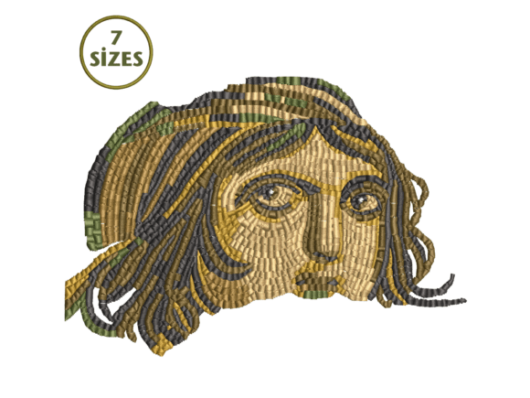 Ancient Mosaic Woman Portrait Embroidery Review