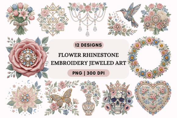 Flower Rhinestone Embroidery Jeweled Art Review