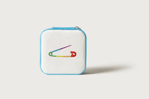Rainbow Safety Pin Embroidery: A Versatile Seasonal Design