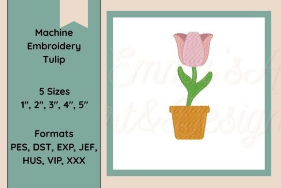 Tulip Flower Machine Embroidery Design Review